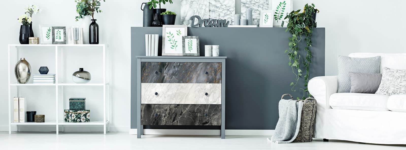 d-c-fix Película Adhesiva para Muebles – Blanco Mate 67,5 cm x 15 m | film adhesivo decorativo de fácil limpieza para cocina, armarios, mesas y alféizares – moderno y duradero