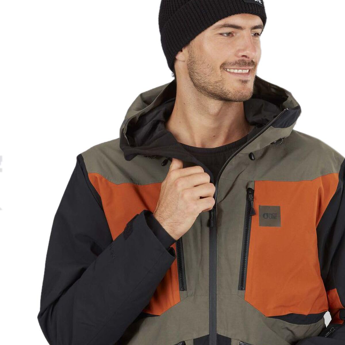 Picture M Naikoon Jacket Oliv - Chaqueta de esquí y snowboard para hombre, talla L, color verde oscuro, verde oscuro