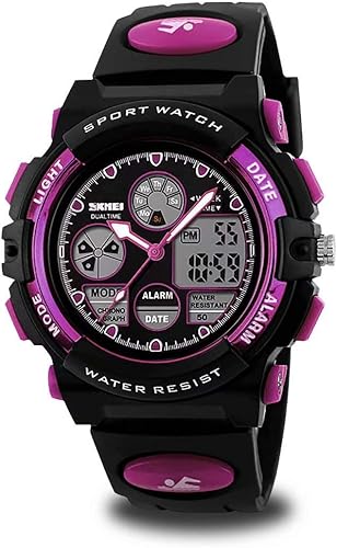 Kids Digital Sport Watch, Boys Girls Waterproof Sports Outdoor Watches Children Casual Electronic Analog Quartz Wrist Watches with Alarm Stopwatch
