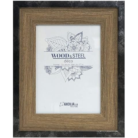 Cadre Photo Axolia Wood and Steel Cover