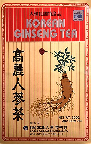 Original Korean Ginseng Tea 0.1oz(3g) 100 Packets (By Koreatrends)