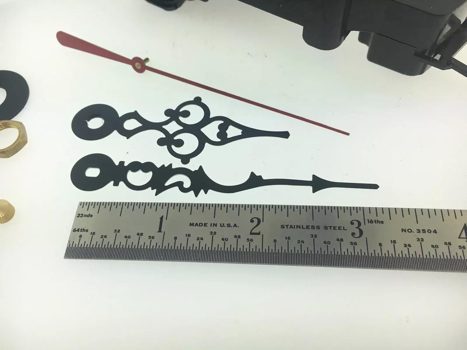 Takane Quartz Clock Movement with Chime and Pendulum, 1/4 Inch Dial, Complete Kit with Hands
