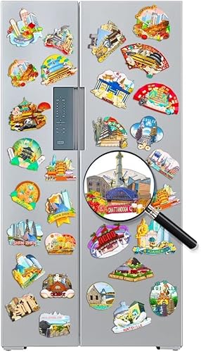 Miniatura 4 de Chattanooga USA - Imán de nevera 3D clásico de madera para refrigerador, hecho a mano, manualidades, colección de recuerdos, decoración -47