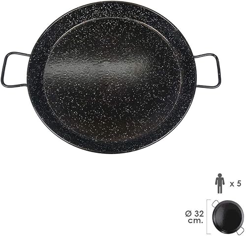 Miniatura 2 de Garcima Paella de acero esmaltado de 13 pulgadas, 12.6 in