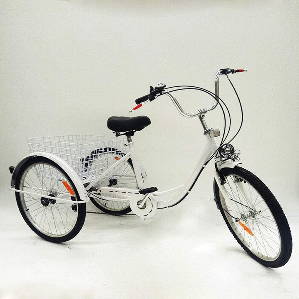 Xian 24"adult tricycle 6-speed tricycle for adults with light cargo bike