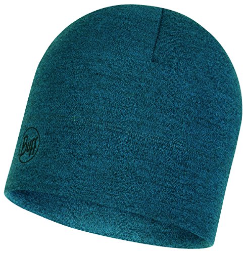 Buff Midweight Merino Wool Hat Gorro + UP Ultrapower Paño Tubular | Lana Merino | Gorrita Tejida | Beanie | Transpirable Midweight Merino Wool Hat Melange - 118007.737.10.00