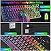 Wireless Keyboard and Mouse, 87 Key Rainbow LED Wireless Keyboard and Mouse Set, keyboards, mice & input devices, Mechanical Feel Rechargeable 3800mAh Battery RGB Mute Mice, for PC Mac Windows-Black Wireless Keyboard and Mouse, 87 Key Rainbow LED Wireless Keyboard and Mouse Set, keyboards, mice & input devices, Mechanical Feel Rechargeable 3800mAh Battery RGB Mute Mice, for PC Mac Windows-Black
