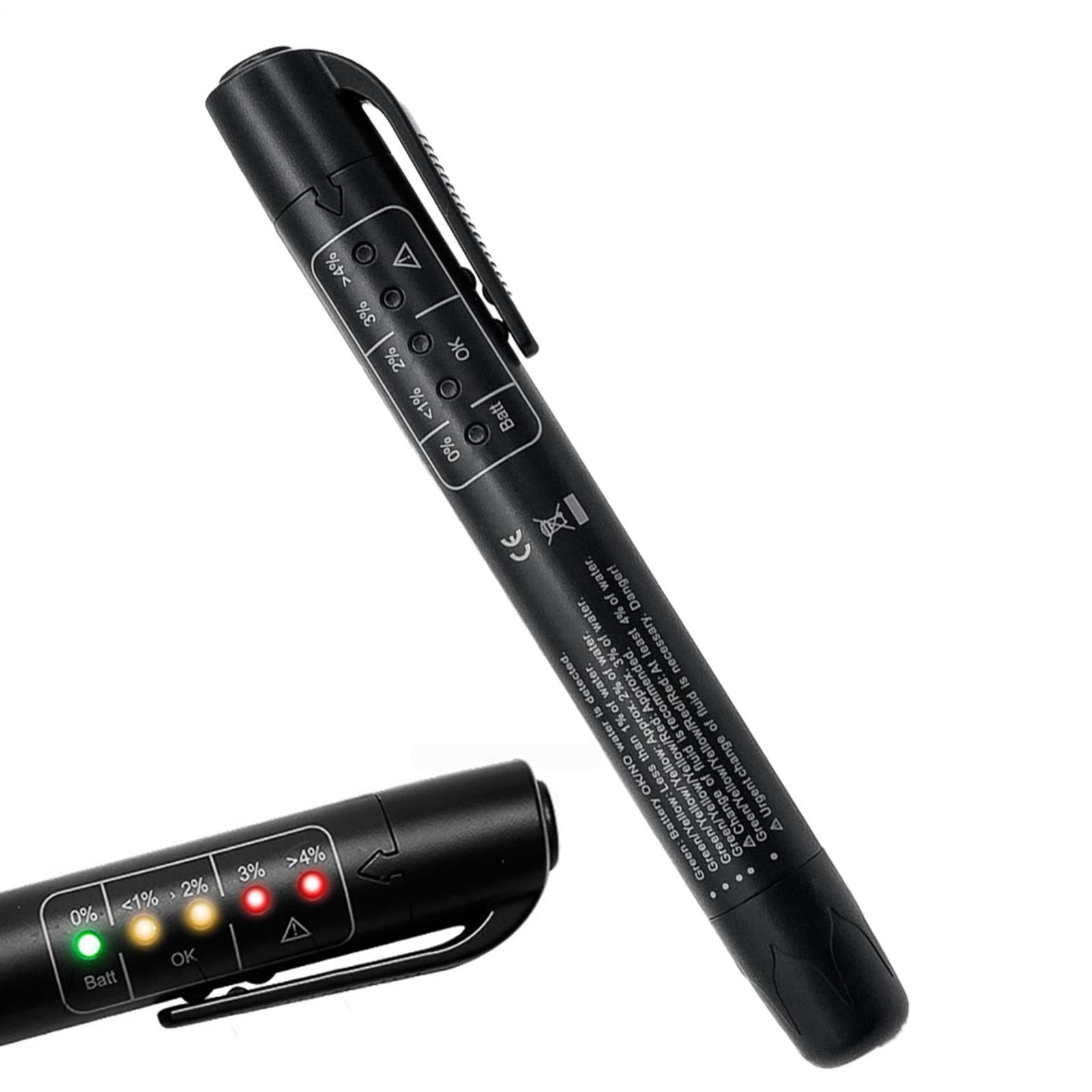Penna per test del liquido dei freni per auto - Retroilluminazione con cambio colore esatto | Test del dispositivo di prova | Strumento diagnostico per la manutenzione dei veicoli di sicurezza automob