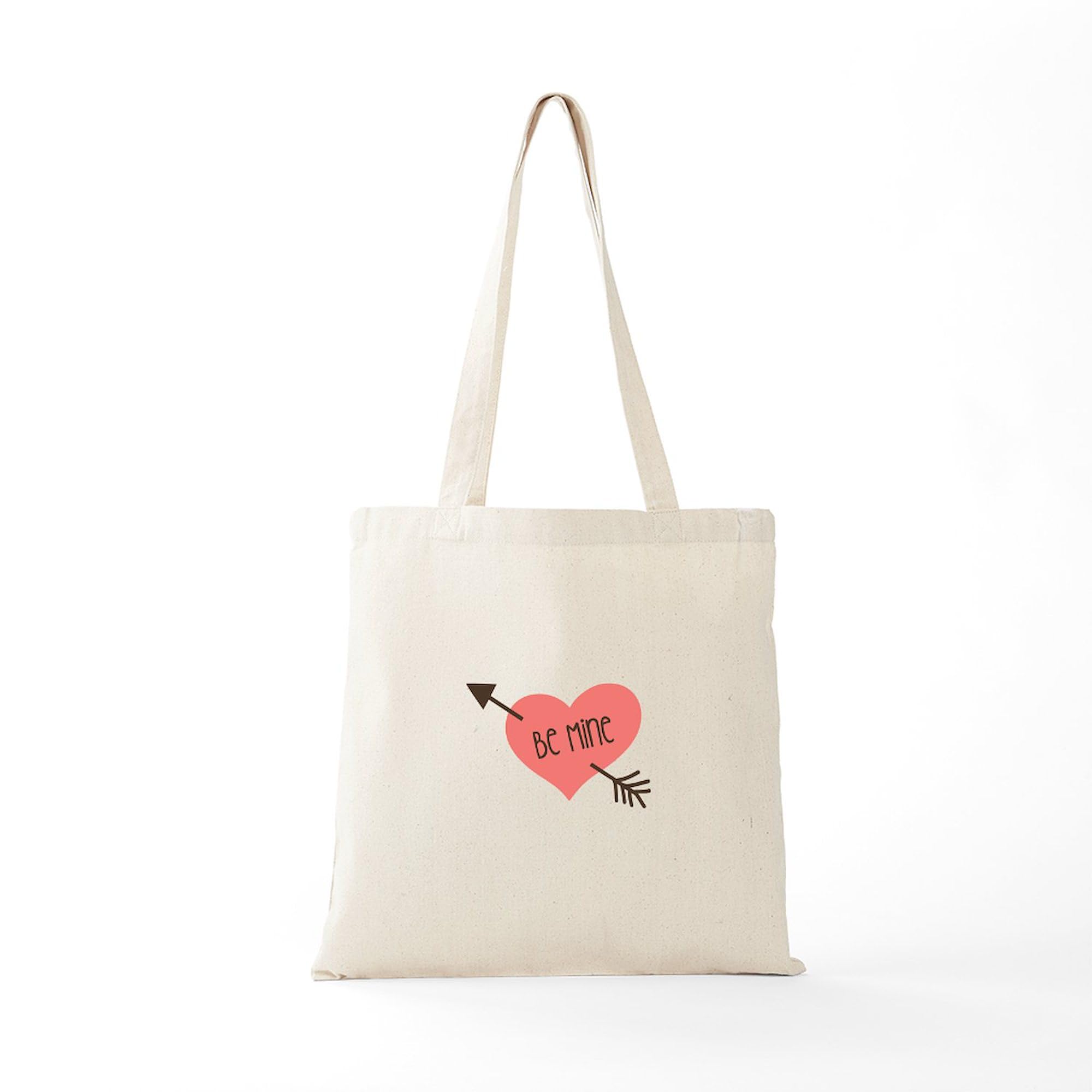 CafePress Nani Heart Flutter Natural Canvas Tote Bag - Reusable Shopping Bag, Two Sizes Available