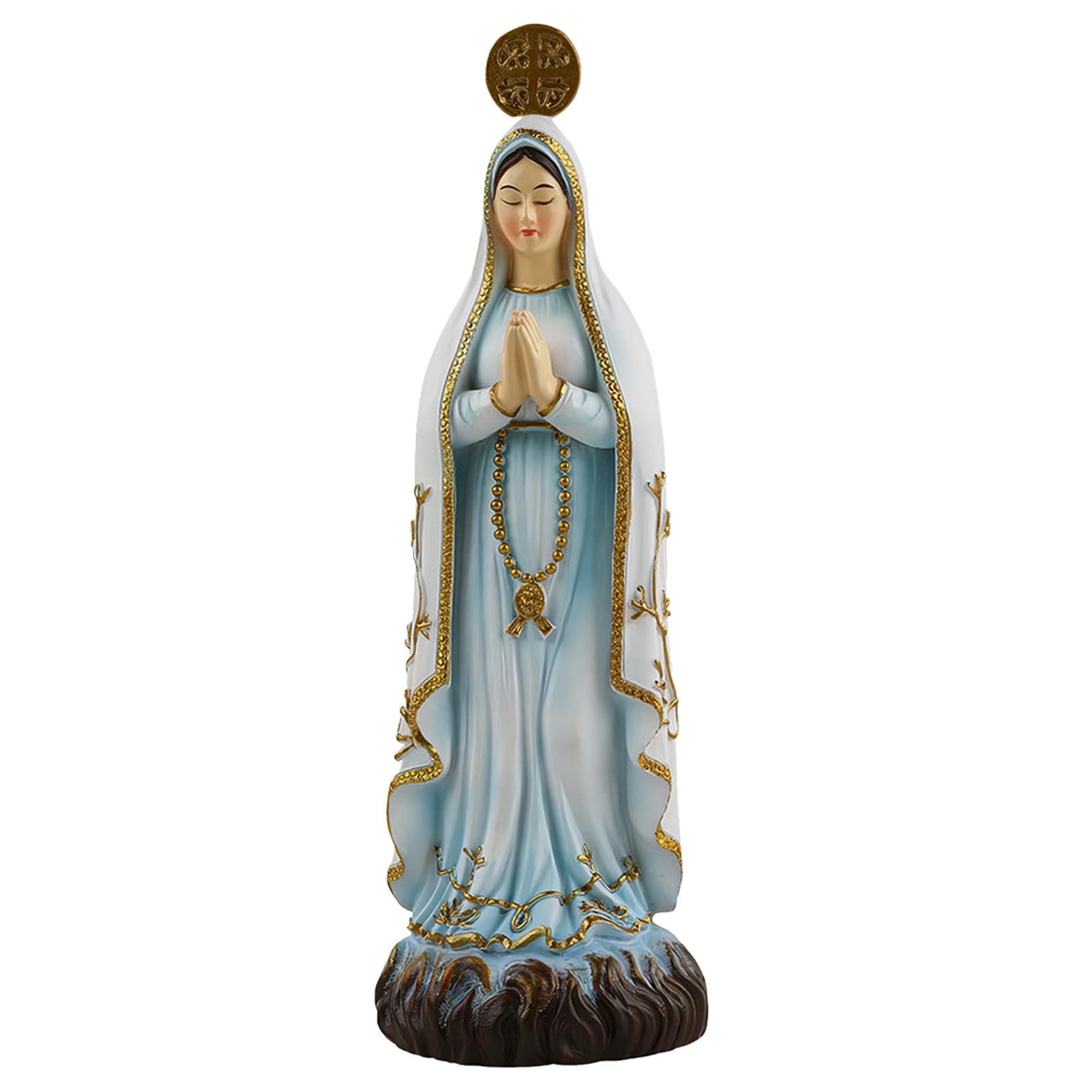Figurine Mère Marie, petite sculpture chrétienne en cadeau pour grand-mère