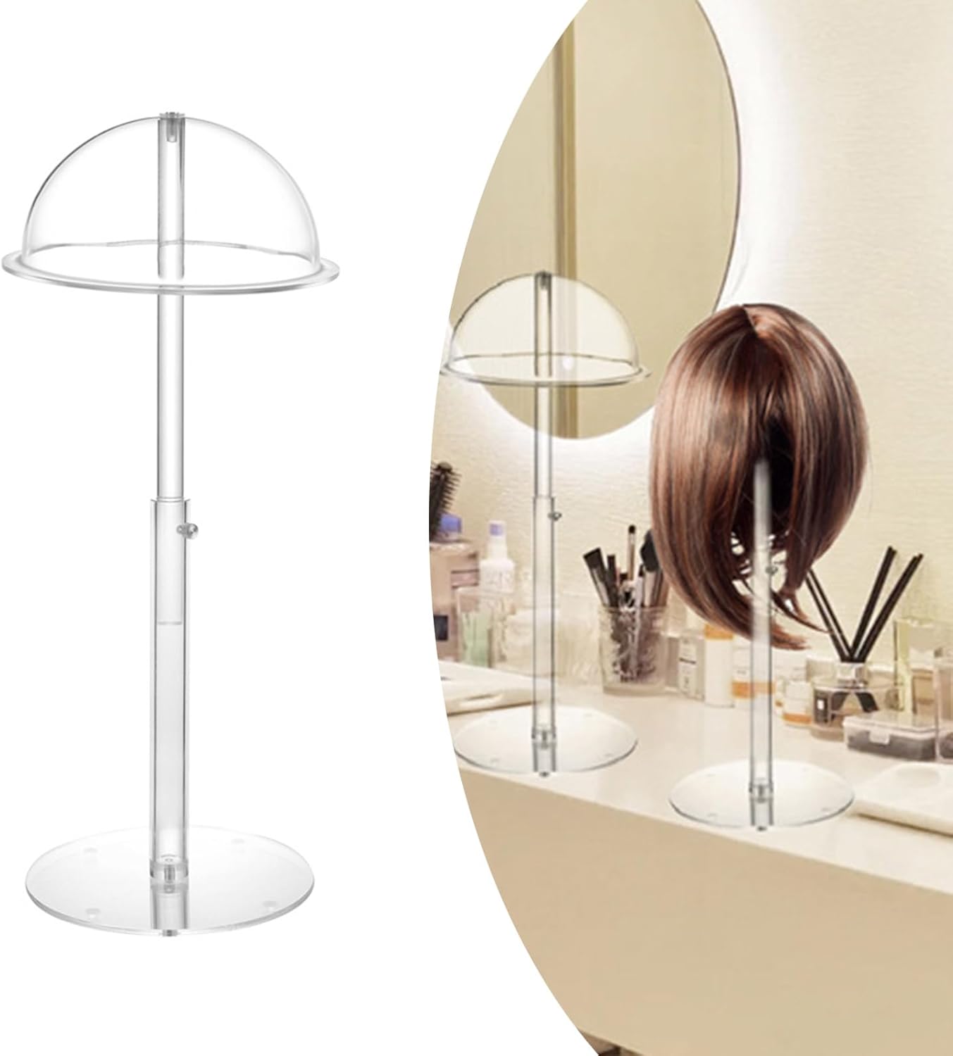 多機能アクリルキャップホルダーファッションハットディスプレイラックハットコレクションのためのアクリルテクスチャと展示