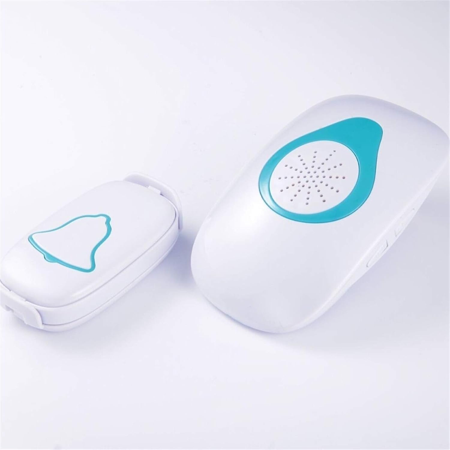 Doorbell Wall -in Cordless Door Chime 4 Levels Volume Waterproof Door Chime Bell 36 Ringtones with 1 Receivers White Easy Installation