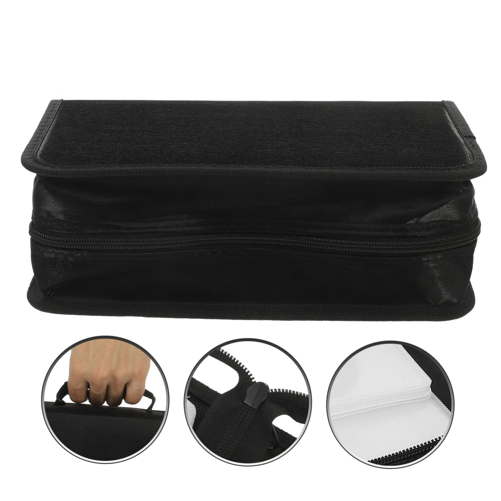 ULTECHNOVO 3piezas Estuche CD Capacidad Funda De Almacenamiento Portátil para y DVDs Organizador Compacto y Ligero Protección Eficaz contra Arañazos para Viajes y Hogar