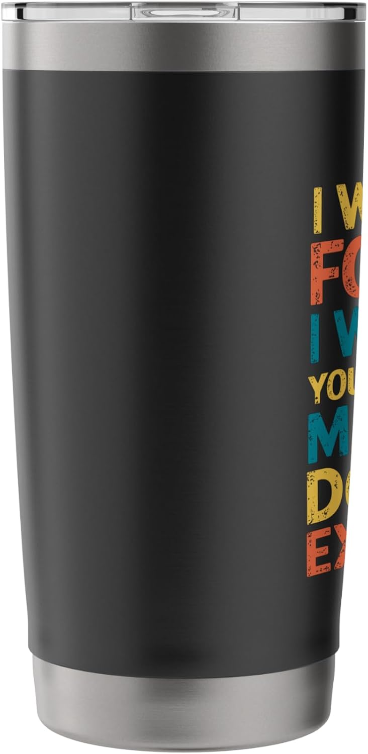 I Will Make You Do Your Exercises, Personal Trainer Fitness Stainless Steel Insulated Tumbler image 4