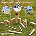 ApudArmis Kubb , Viking Chess Outdoor Clash Toss Yard Game with Carrying Case - Rubber Wooden Backyard Lawn Games Set for Teenagers Adults Family