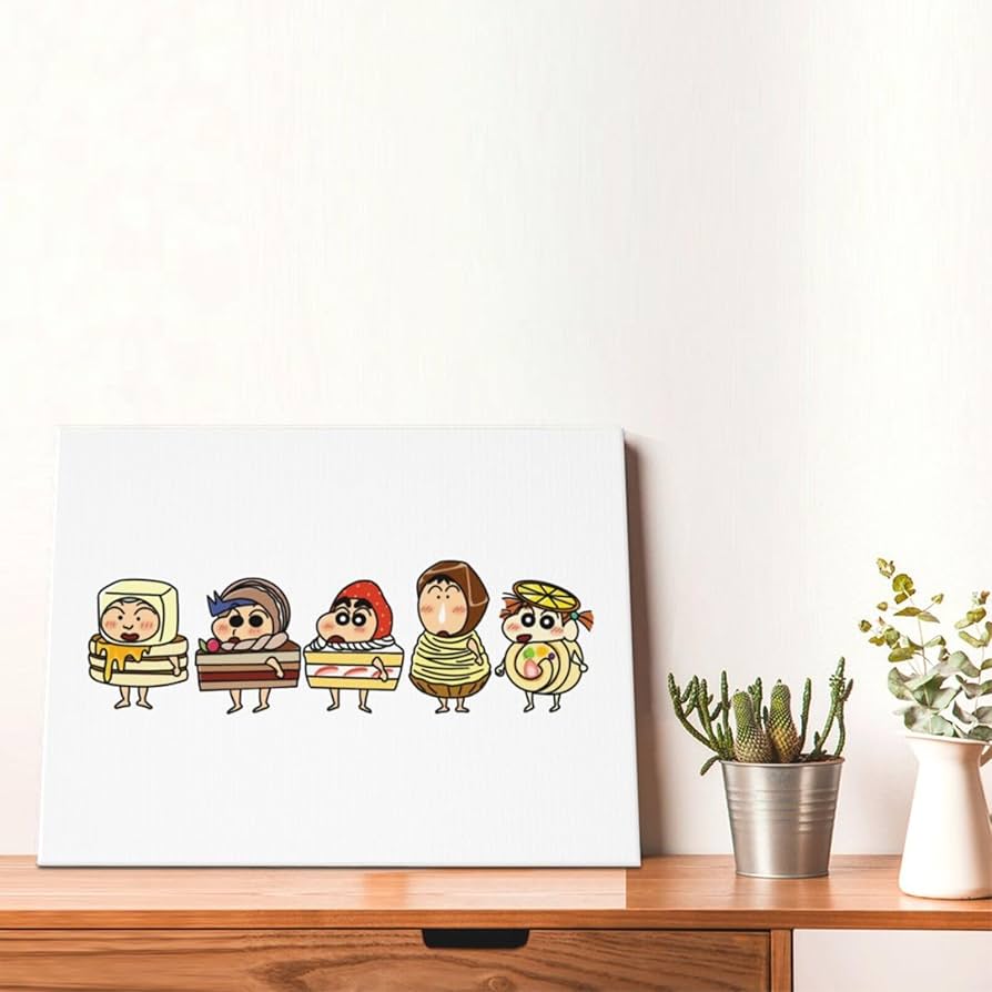 クレヨン画 フレーム付き Amazon.co.jp: アートパネル クレヨンしんちゃん 面白い アート