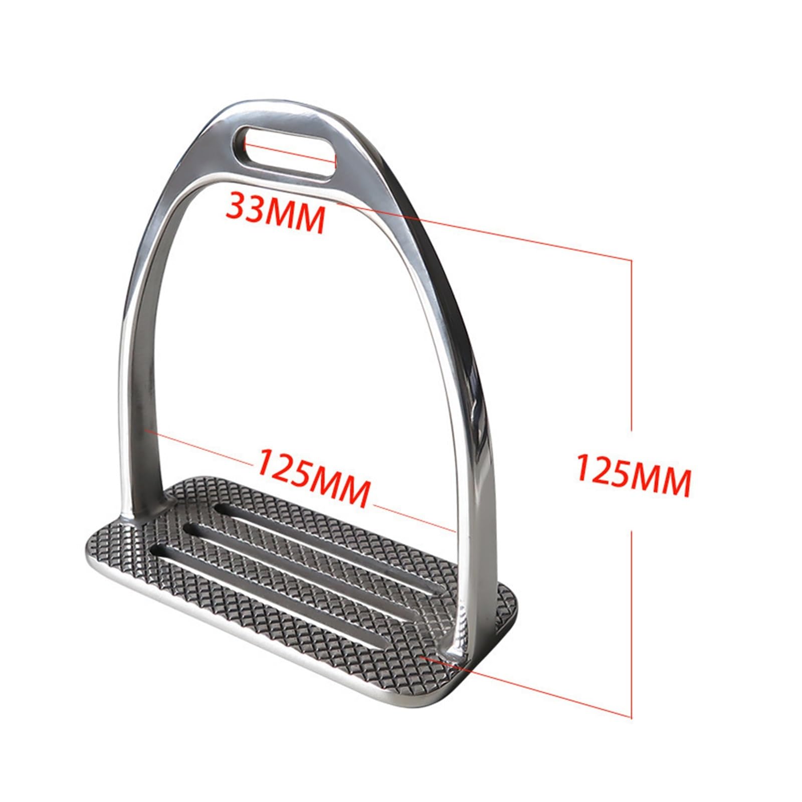 Staffe for Equitazione Protezione for In Acciaio Inossidabile | Staffe for attrezzatura equestre da sella for uomo(Silver)