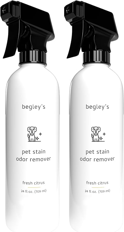 Removedor Enzimático de Manchas e Odores de Animais Begley's para Urina e Fezes, 710 mL, Pacote com 2
