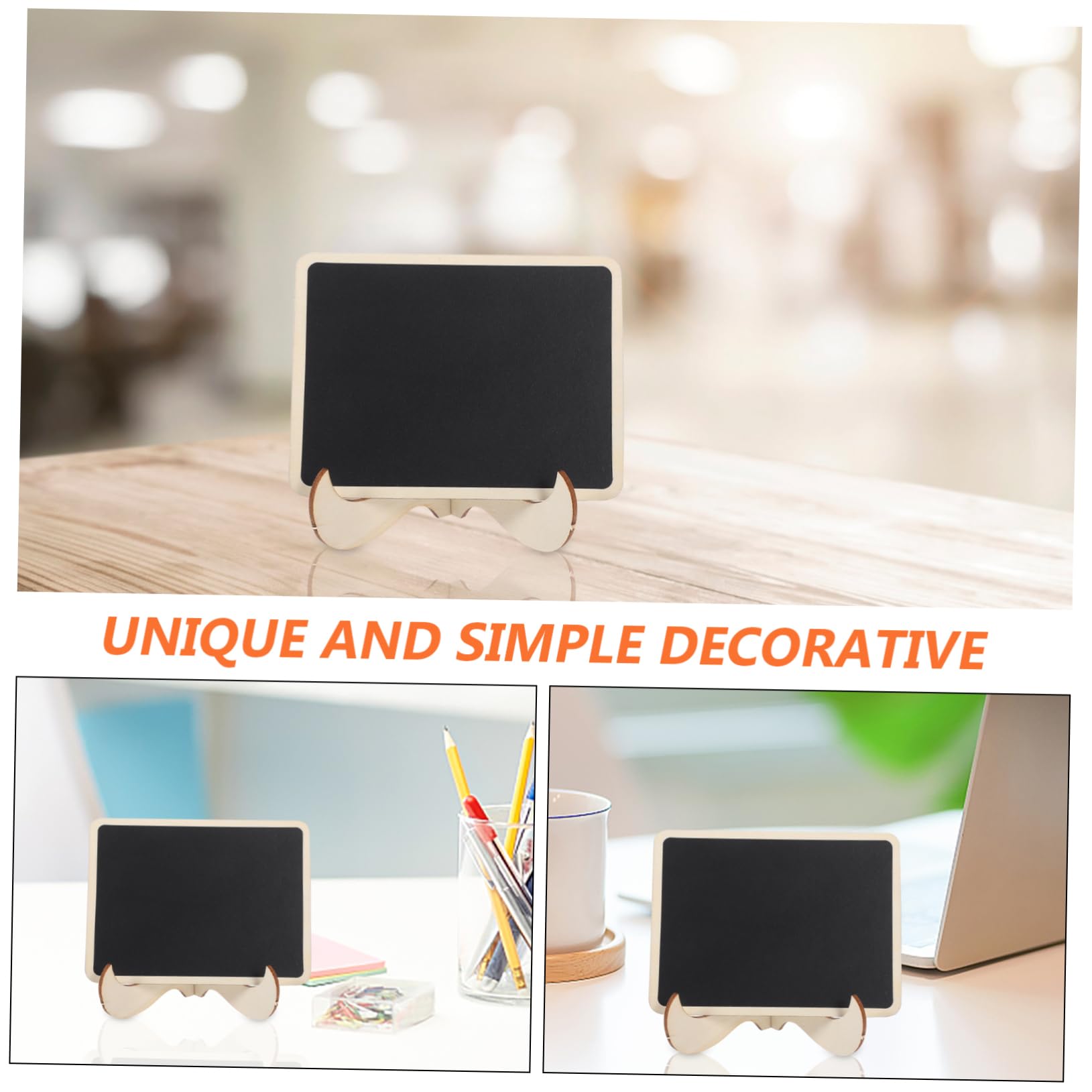 NUOBESTY 3sätze Mini Kreidetafel Mit Standfuß Kleine Beschriftungstafeln Für Hochzeiten Buffets Und Geschäfte Wiederverwendbare Abwischbare Mini- Für Kreative Deko Und -nachrichten
