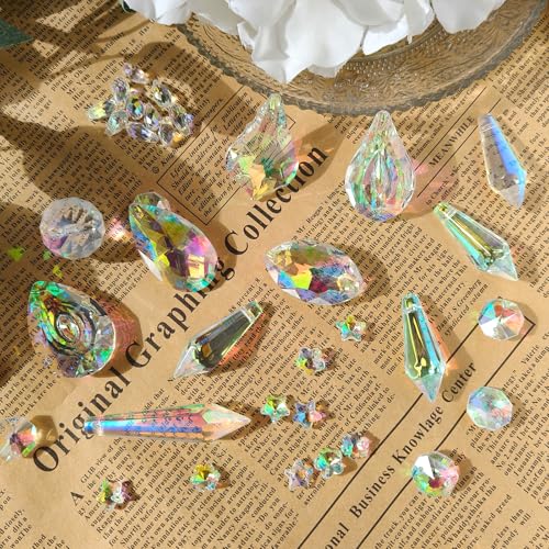 Worgree DIY Suncatcher Kit 460pcs Sun Catchers Making Supplies Art and Crafts for Adults Hanging Prism Sun Catcher with Crystals Ball Indoor Window Home Wedding Garden Festival Decor Gifts