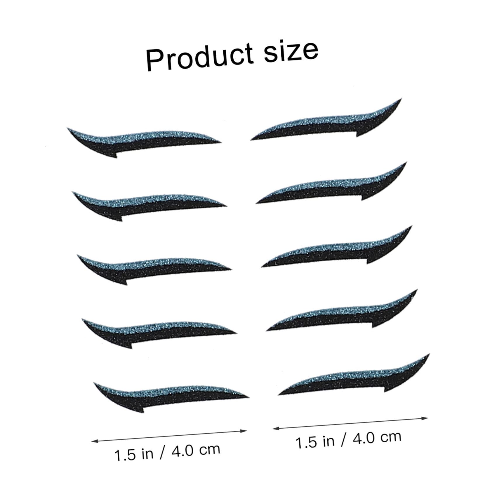 Healvian 120paia Eyeliner Stickers Riutilizzabili e Autoaderenti Di Sticker Per Ombretto e Makeup Per Ogni Occasione Per Halloween Feste e Cosplay Adatto Tutti Tipi Di Occhi