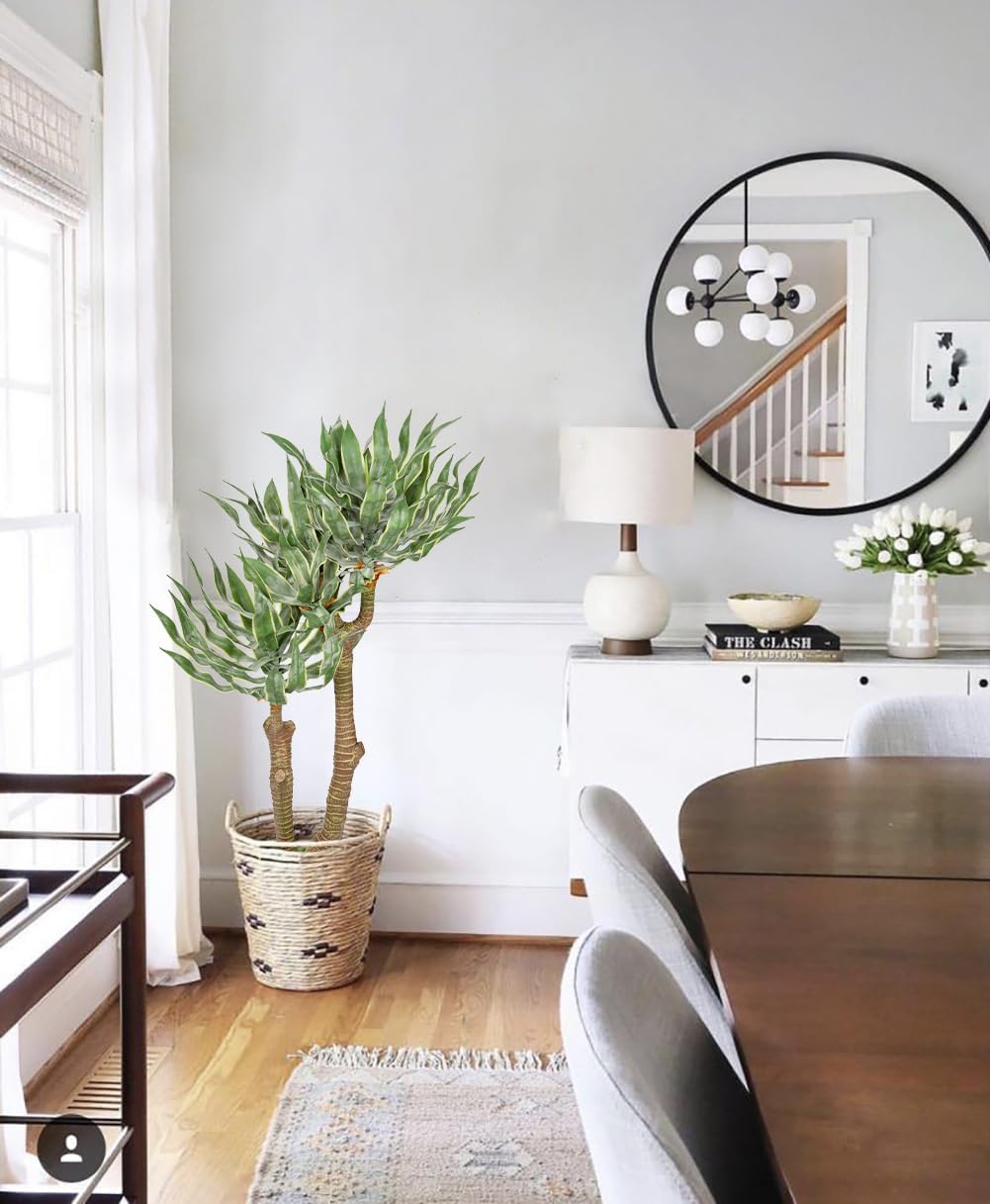 3Ft Tall Artificial Agave Plants Fake Plants Large Yucca Elephantipes in Pots Agave Americana Artificial Tree for Home Office Décor