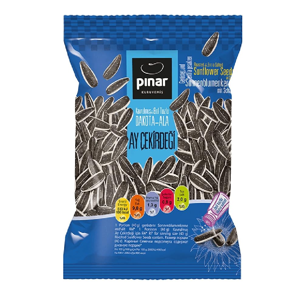 Pınar Siyah-Ala Ayçekirdeği Bol Tuzlu 125 gr