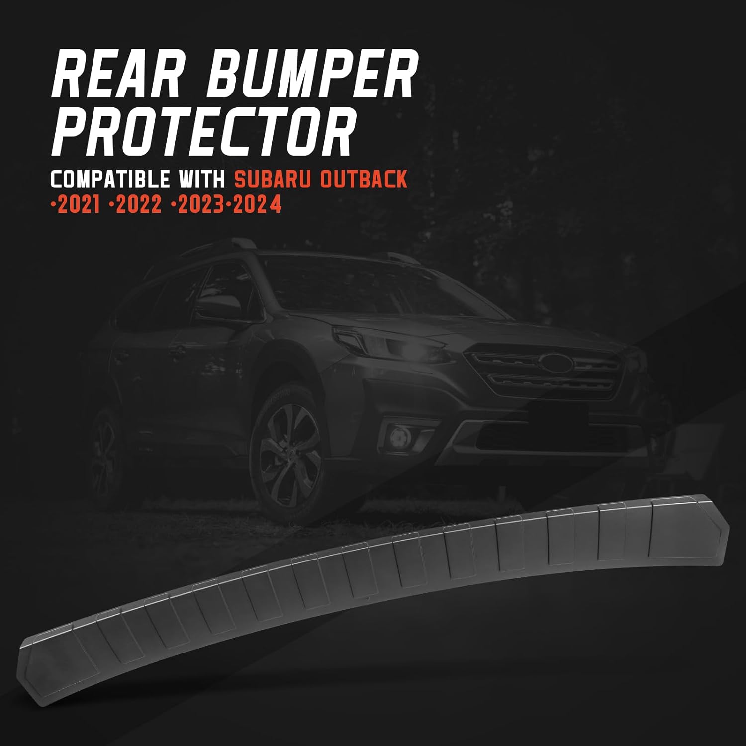 Rear Bumper Protector Guard for Subaru Outback 2021 2022 2023 2024 Trim Cover Scratch Resistant Trunk Door Entry Guards.