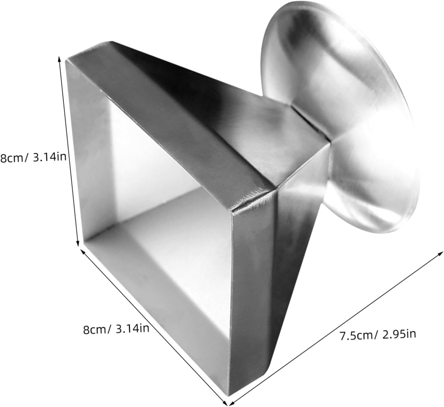 Quadrangle Tower Stainless Steel Food Mold, Meat and Rice Shaping Tool for Restaurant and Home Use