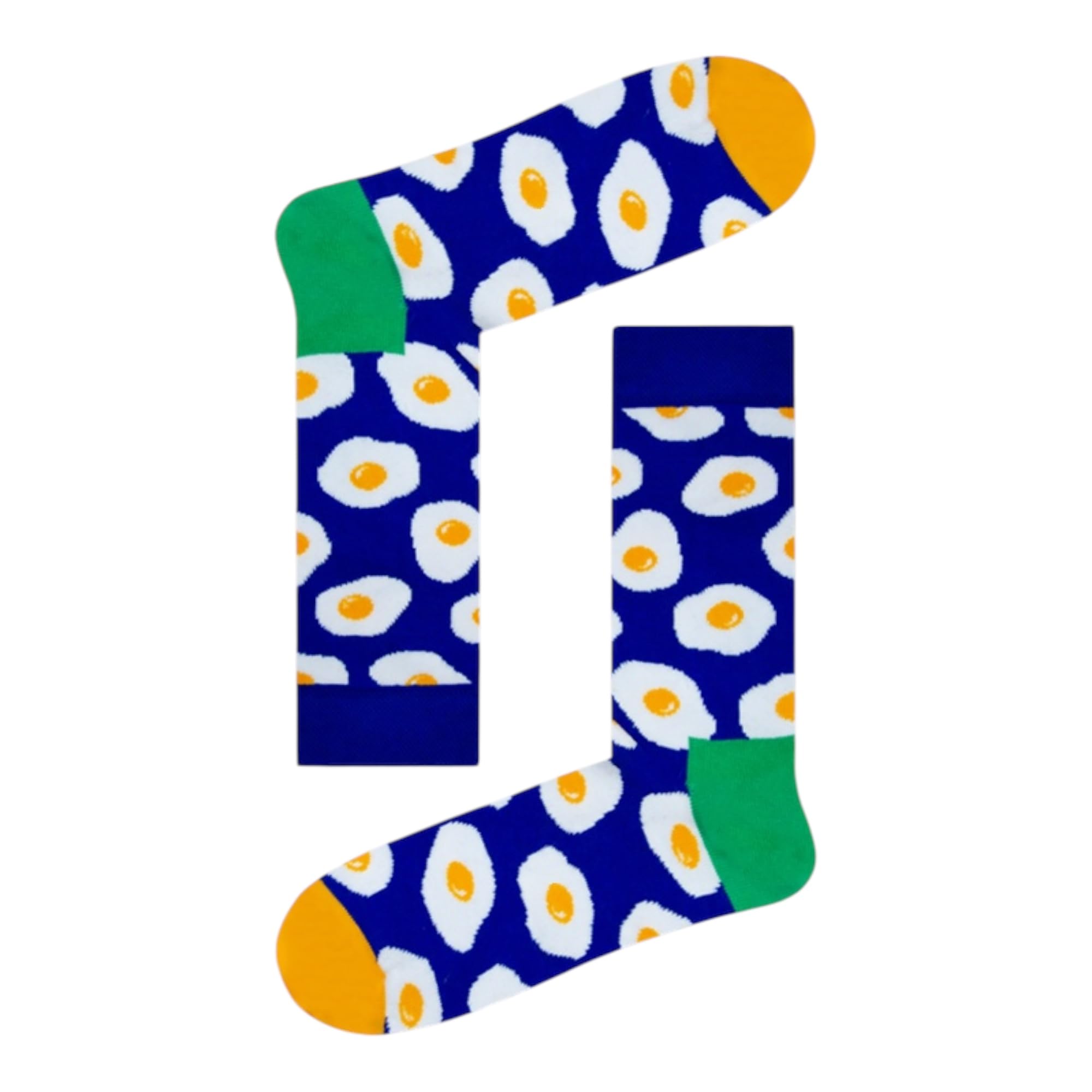 Socks Stars Unisex Blue Fried Egg Socks Novelty Funky Cute Gifts Easter