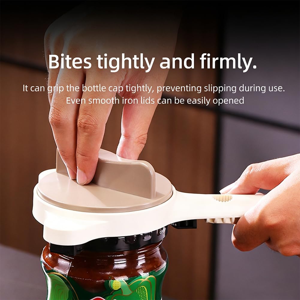 2026 New 4-In-1 Jar Opener, With Adjustable Jaws And Non-Slip Grip, Bottle Openers For Seniors & Arthritis Sufferers, With Extended Handle For Tight Lids And Bottles (3pcs)