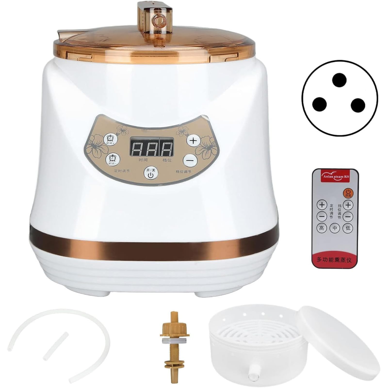 Sauna Parowa Do Terapii SPA, Generator Pary Do Sauny O Pojemności 2,5 L, Inteligentna Regulacja Czasu I Temperatury, Zapobieganie Spalaniu Na Sucho, Zapobieganie Wyciekom, W Celu Zmniejszenia