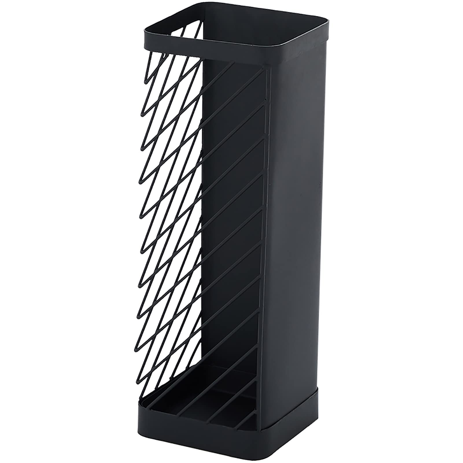 Porte-parapluie de bureau et entrée de garage en métal noir