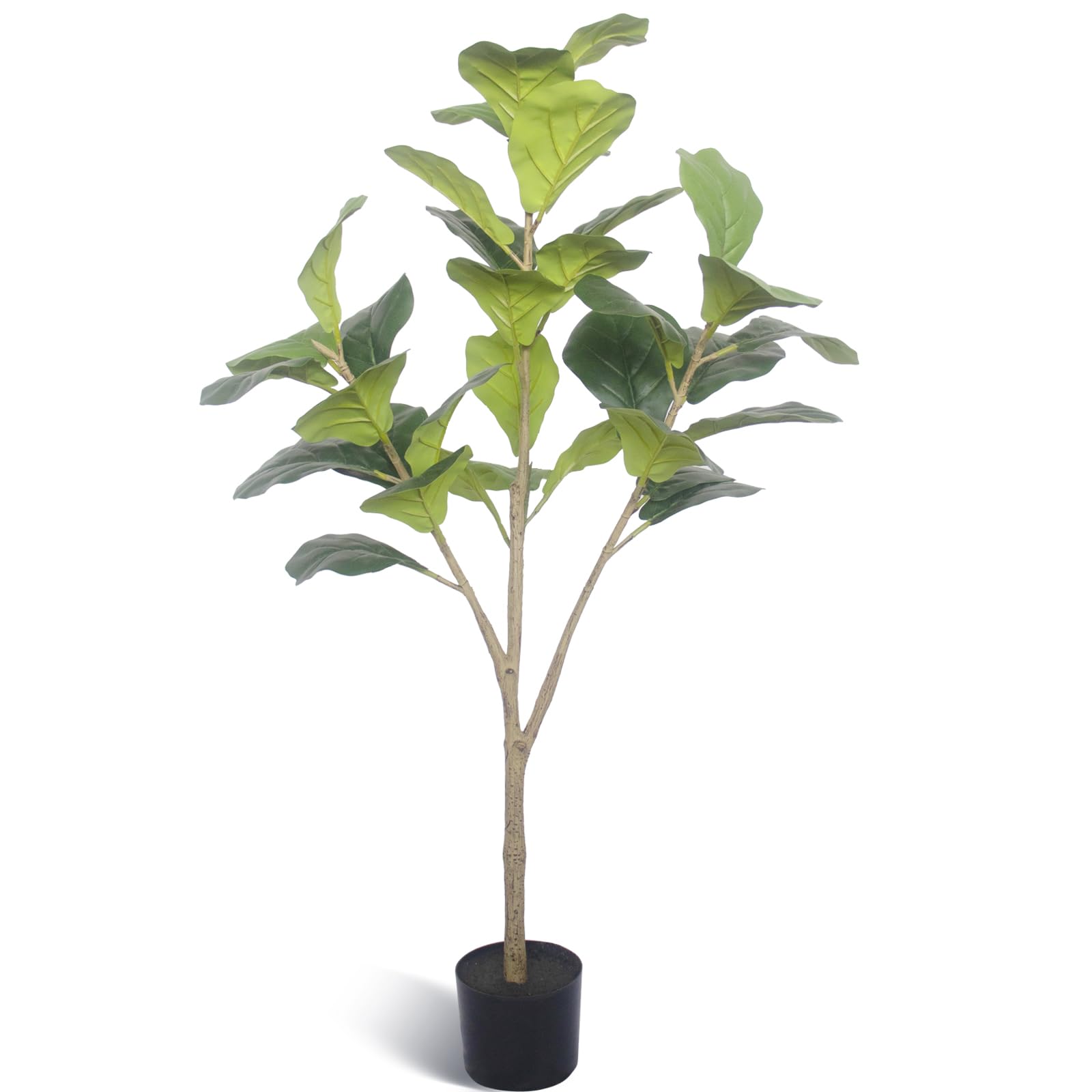Softflame 4ft Fiddle Leaf Fig Tree Artificial, Fake