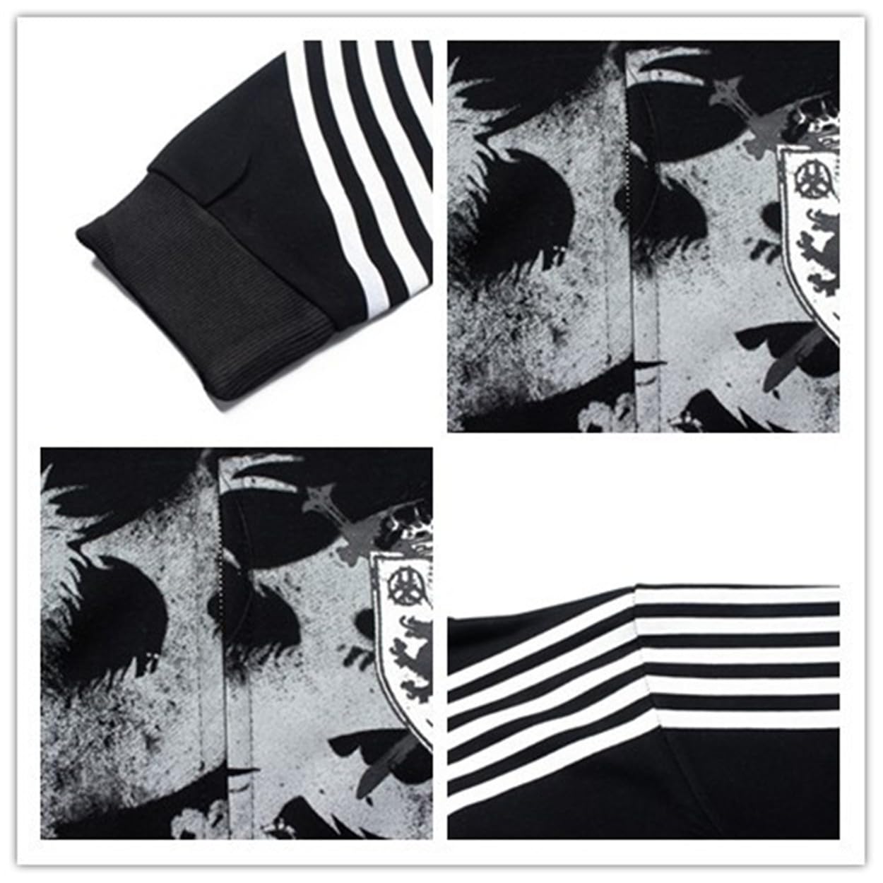 Felpa con cappuccio ampia con zip Y2K grafica con cappuccio felpa gotica oversize hip hop streetwear top