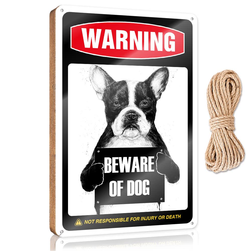 Signs & Plaques Beware Of Dog Wooden Sign Summer Decor Outdoor Signs And Decor(15X28CM)