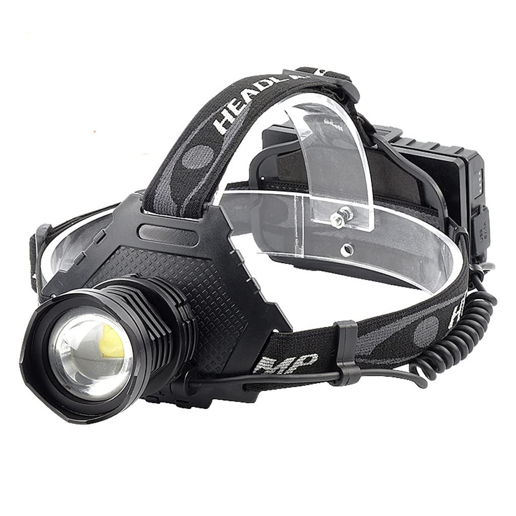 OYYMTE P70 Telescopic Zoom Glare Headlight USB Rechargeable Night Fishing Light Head-Mounted Torch High-Power LED