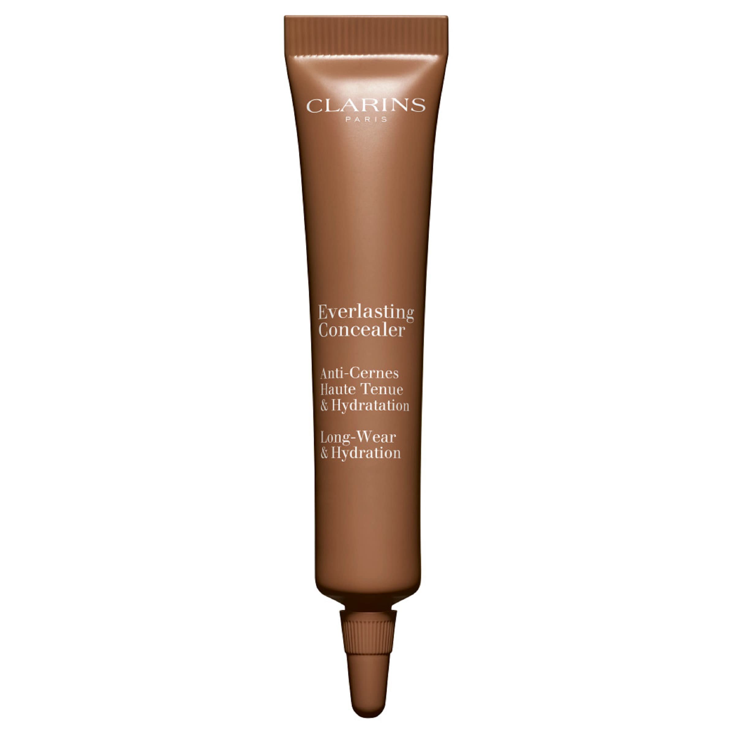 Clarins Everlasting Concealer Full Coverage, Crease Free Formula Conceals Dark Circles and Imperfections. Long-wearing, Matte Finish. Transfer-Proof, Sweat-Proof, and Smudge-Proof