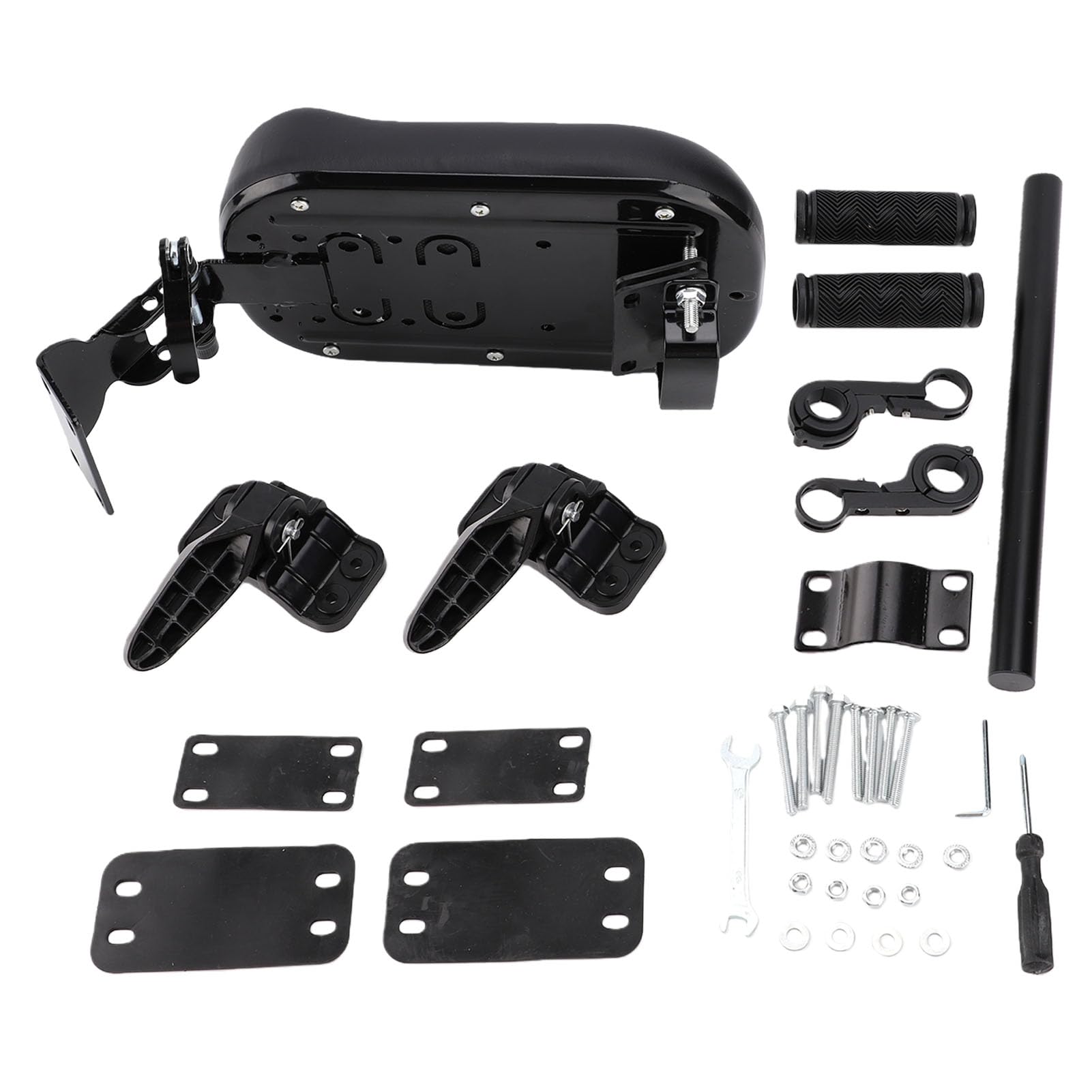 Seggiolino Bici Anteriore, Carbon Steel, PU Sponge Pad | con manubrio e pedale per mountain bike, capacità di carico 60 kg