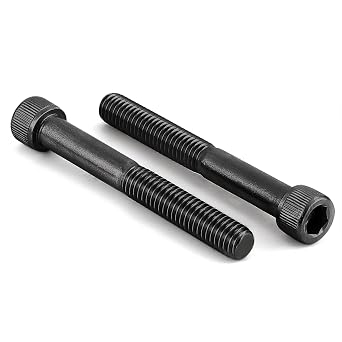 1/4-20 x 2-1/2" Socket Head Cap Screws Cap Bolts, 12.9 Grade Alloy Steel Black Oxide, UNC Coarse Thread, Partial Thread, 10 PCS