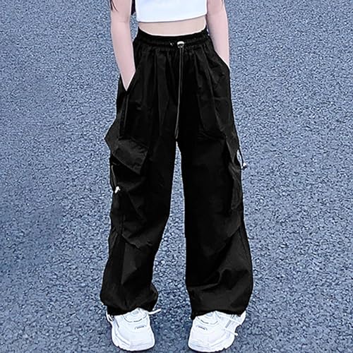 Cargo Pants for Girls Pantalones Para NiñAs Baggy Pants Size 10-12 14-16 Girl Kids Jeans Hip Hop Pant3