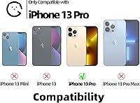 Vista 2 de Ginkgonut Funda compatible con iPhone 13 Pro para mujeres y niñas, diseño 3D de silicona suave a prueba de golpes, esquinas elevadas para iPhone 13