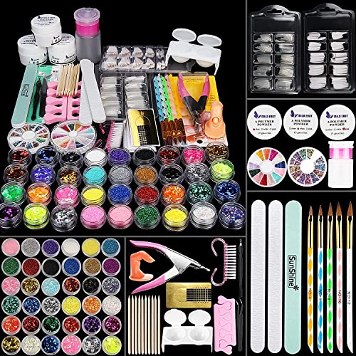 MILD EAST Acrylic Nail Kit - 36 Colors Acrylic Powder Nail Art Kit and Manicure Set, Nail Kit Set Professional Acrylic with Everything, Acrylic Nail Supplies Acrylic Nail Kit for Beginners