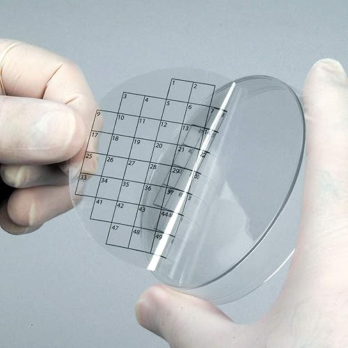 Diversified Biotech PetriStickers PSTK-1050 - Etiqueta cuadrada para placa Petri, 50 cuadrículas cuadradas (paquete de 36)
