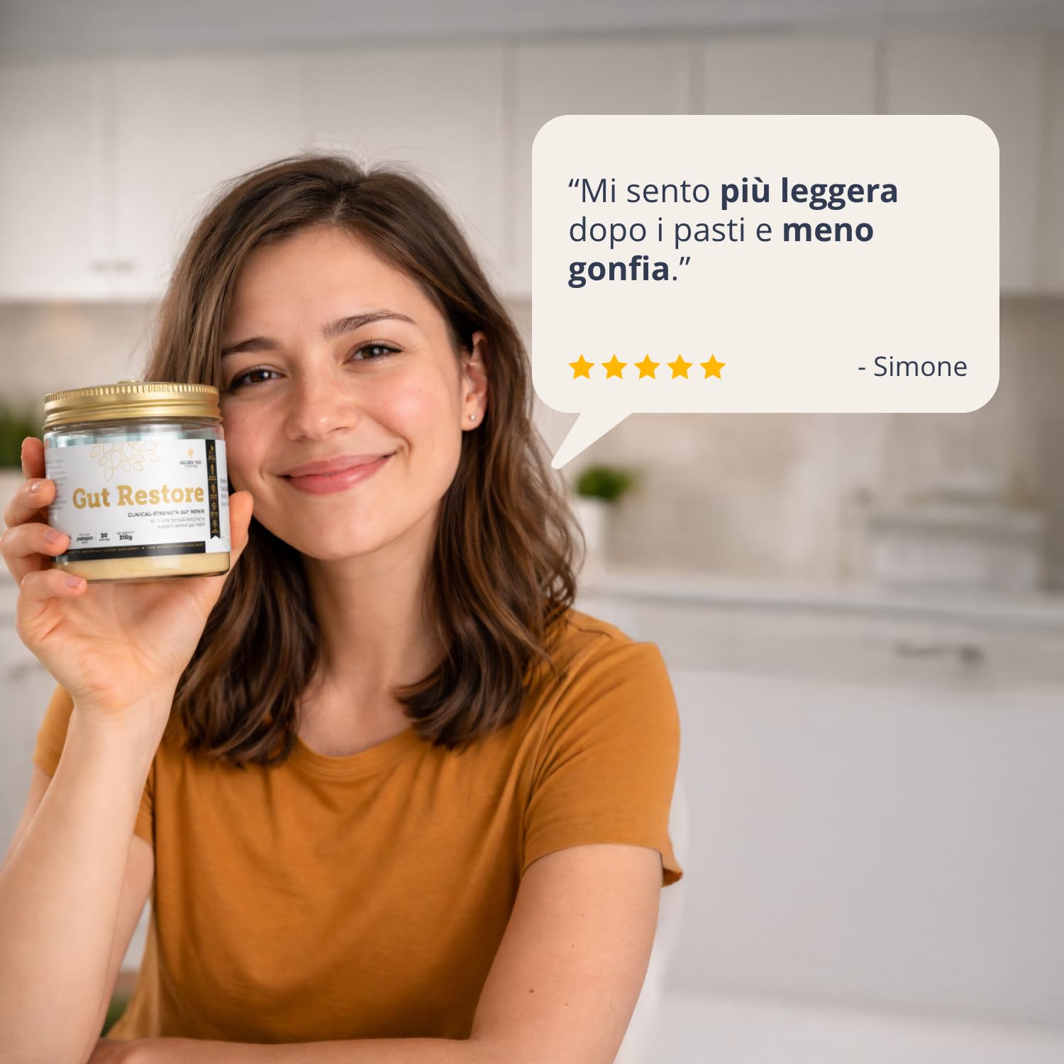 Golden Tree Gut Restore – Integratore Digestivo, 225 g