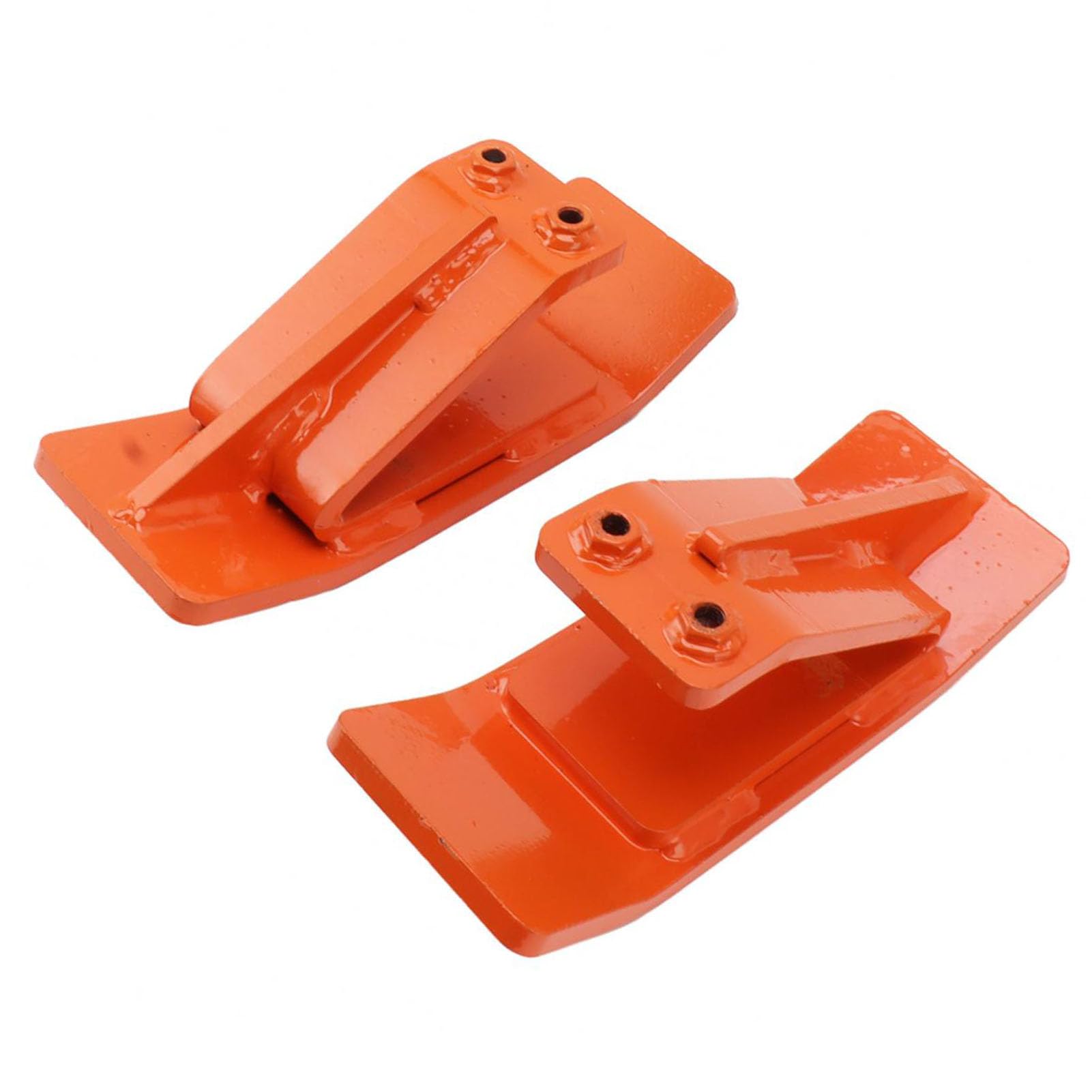 Cryfokt Protector de Cubo de Tractor con Tuercas y Pernos de Doble Seguridad de Acero Duradero para Mantenimiento de Césped 2 Piezas 10,5x4 Pulgadas