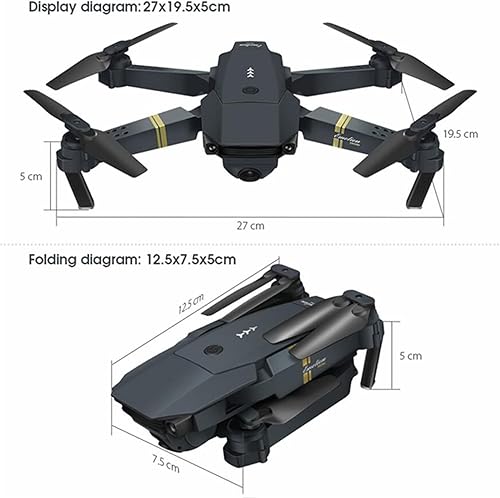 Miniatura 2 de Fpv Drone para niños 8-12 RC Drones con cámara para adultos, Mini dron 4K con trayectoria de vuelo, rollo de acrobacias de 360, cuadricóptero RC