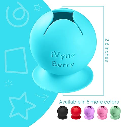Miniatura 2 de iVyne Berry Suctioned Vinyl Weeding Scrap Collector & Holder para herramientas de deshierbe para vinilo - Azul