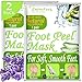 Dr. Entre's Foot Peel Mask 2 Pack, Baby Soft Feet in Just 7 Days, Lavender Exfoliating Callus Remover, Free Foot Care E-Book Included