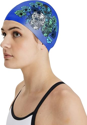 Miniatura 3 de Arena Drew Kibler Collection Silicone Swim Cap Signature Edition Classic Fit for Everyday Use and Training, One Size